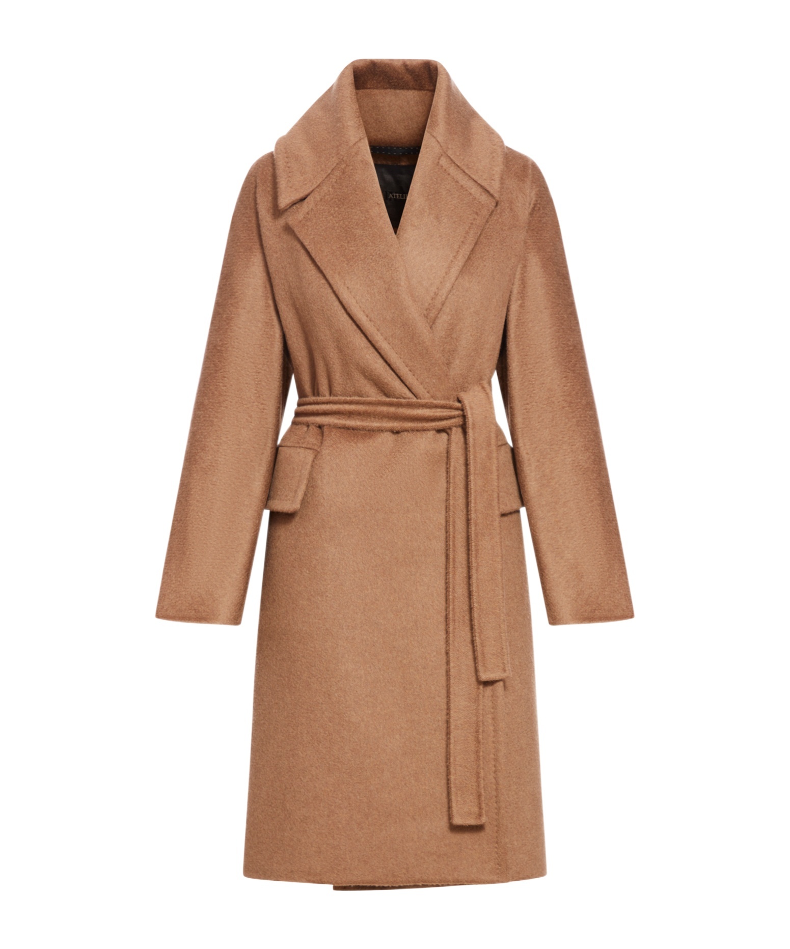 Max Mara Long-sleeved Coat In Brown