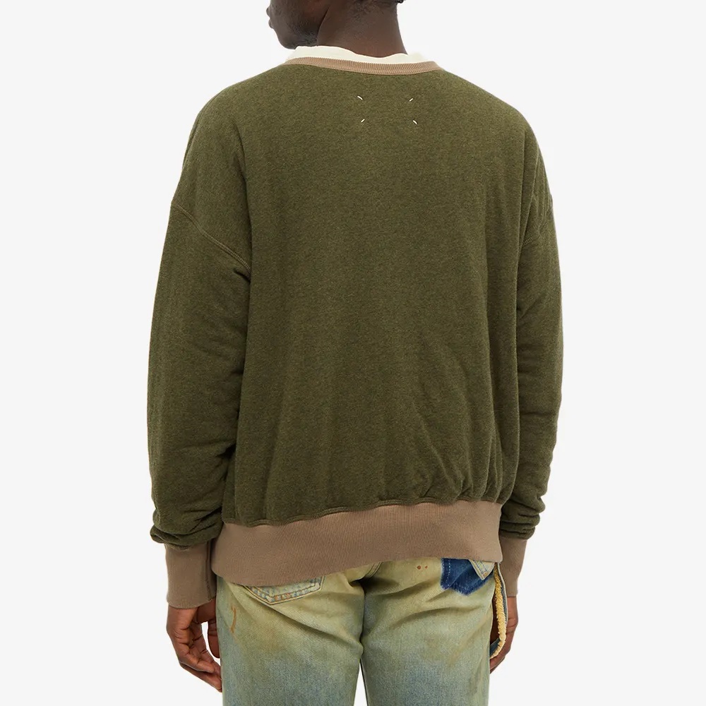 Maison Margiela Bird-patch Sweatshirt In Green