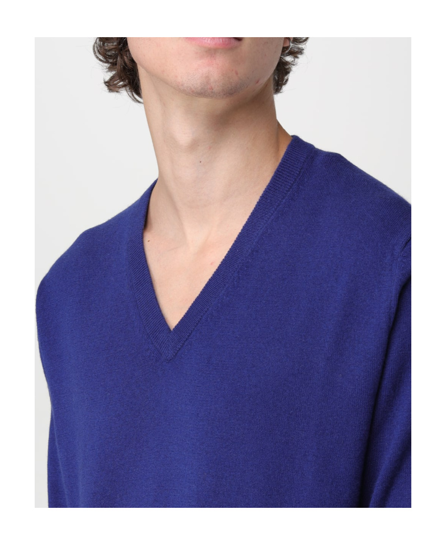 Ballantyne V-neck Sweater In Blue