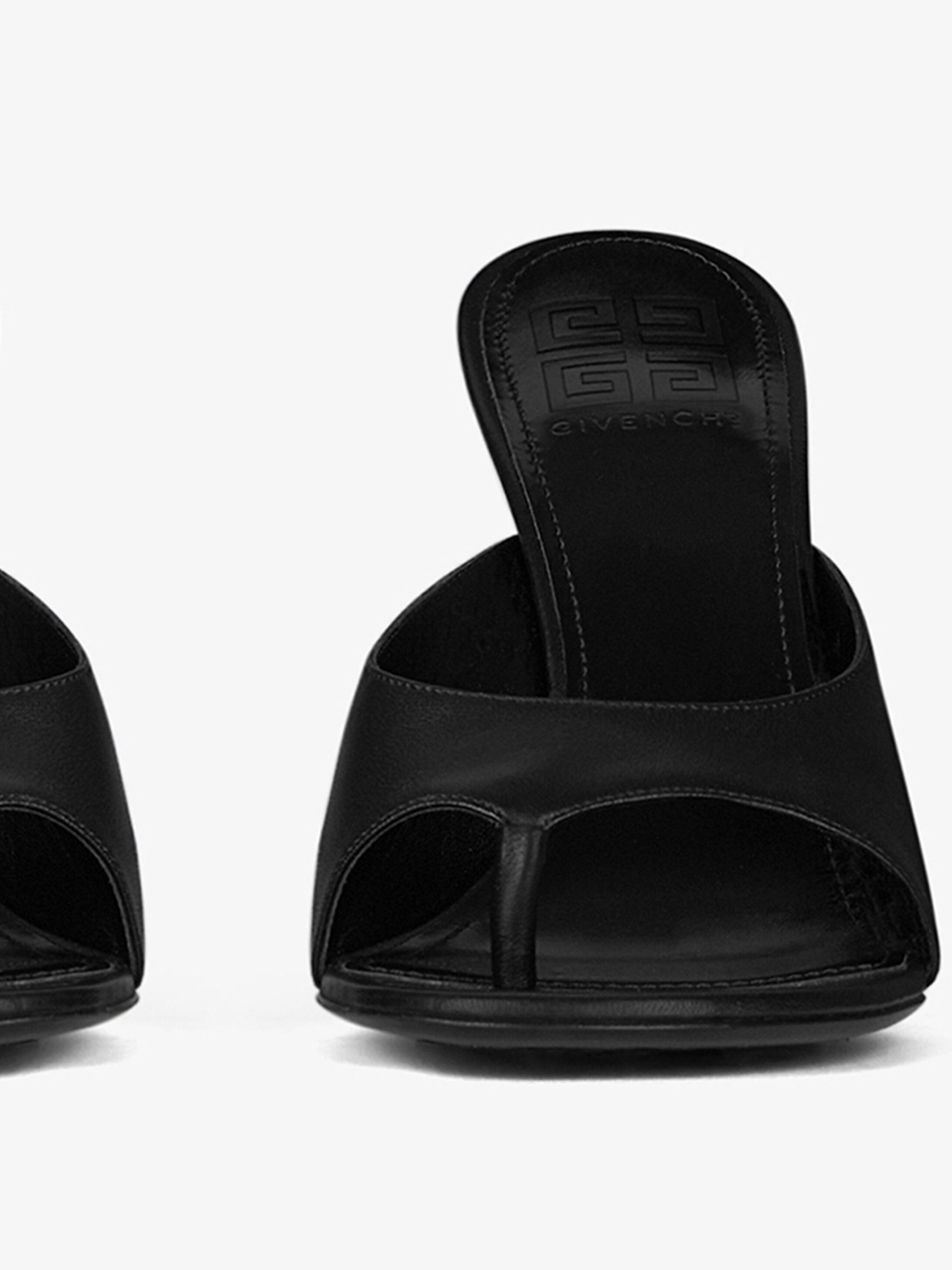 Givenchy Slip-on Leather Mules In Black