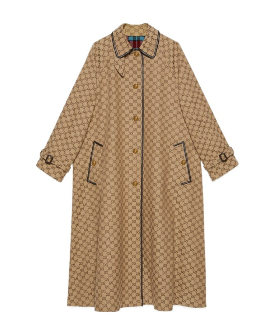 Gucci Reversible Coat In Nude