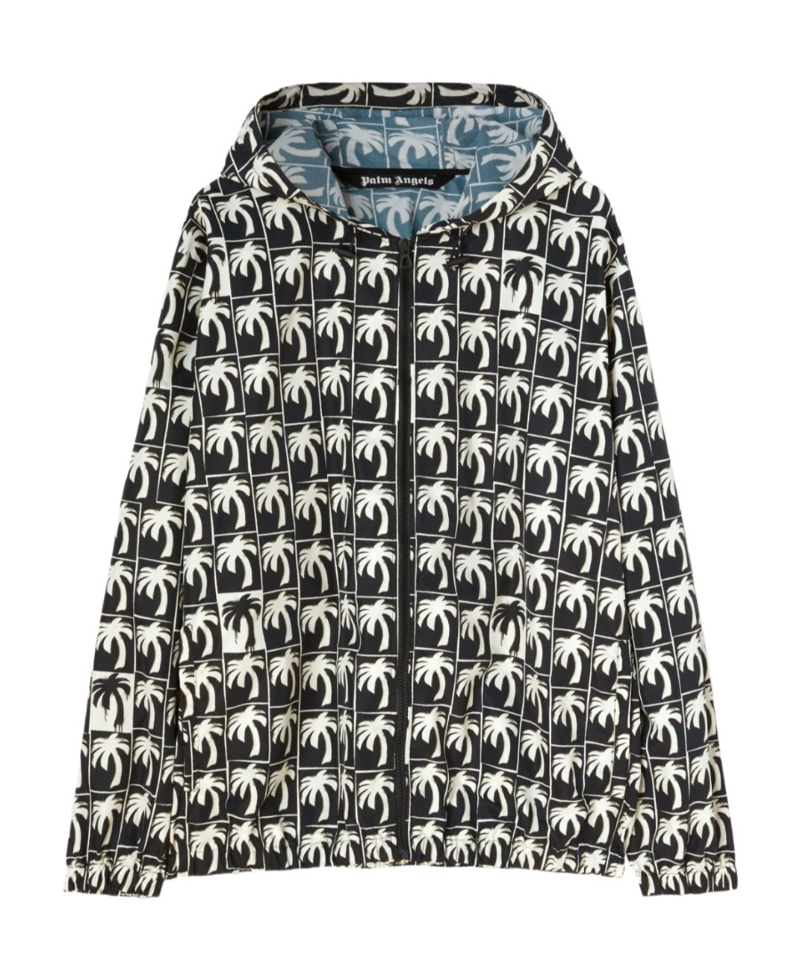 Palm Angels Dripping Palm Jacket In Black