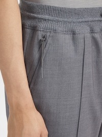 Zegna High Performance Wool Joggers In Gray