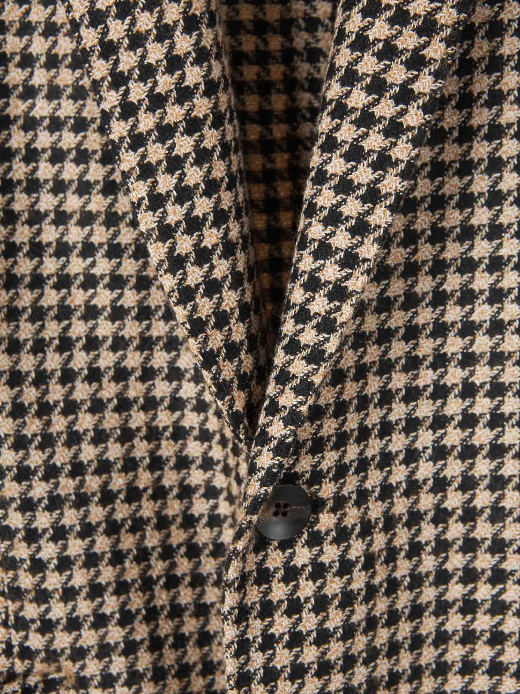 Lardini Houndstooth-pattern Blazer In Black