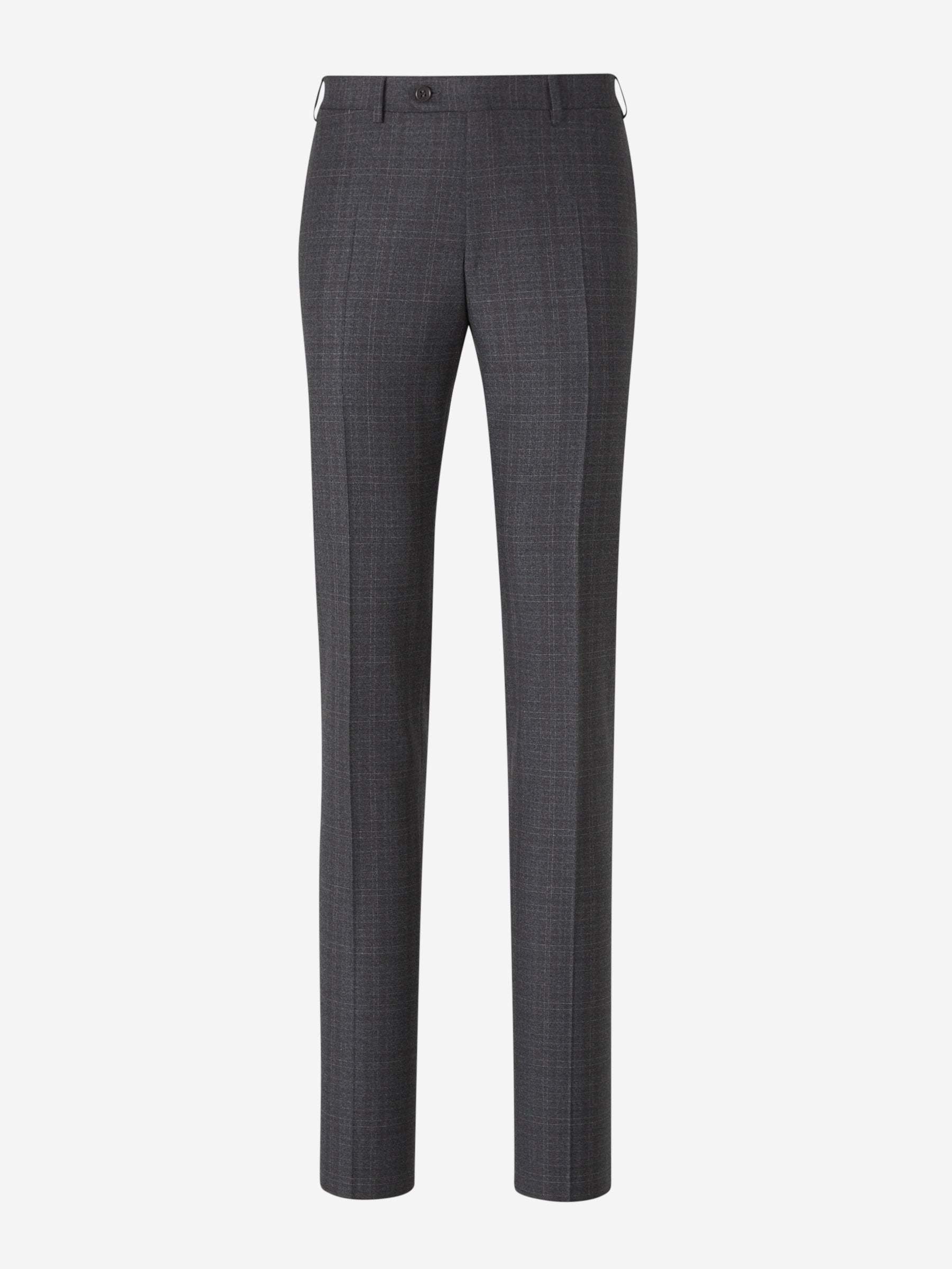 Canali Prince Of Wales Motif Suit In Black
