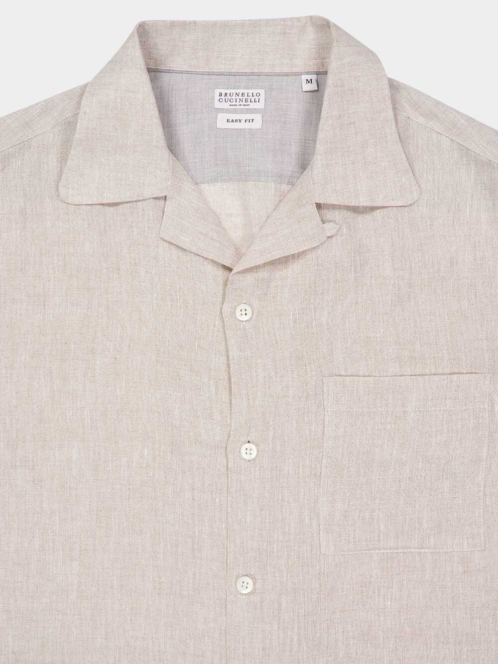 Brunello Cucinelli Long Sleeve Shirt In Neutral