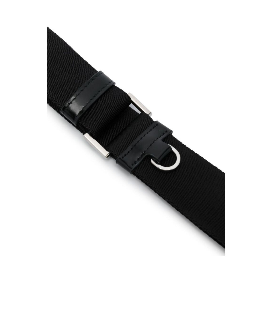 Prada Triangle-logo Leather Phone Case In Black