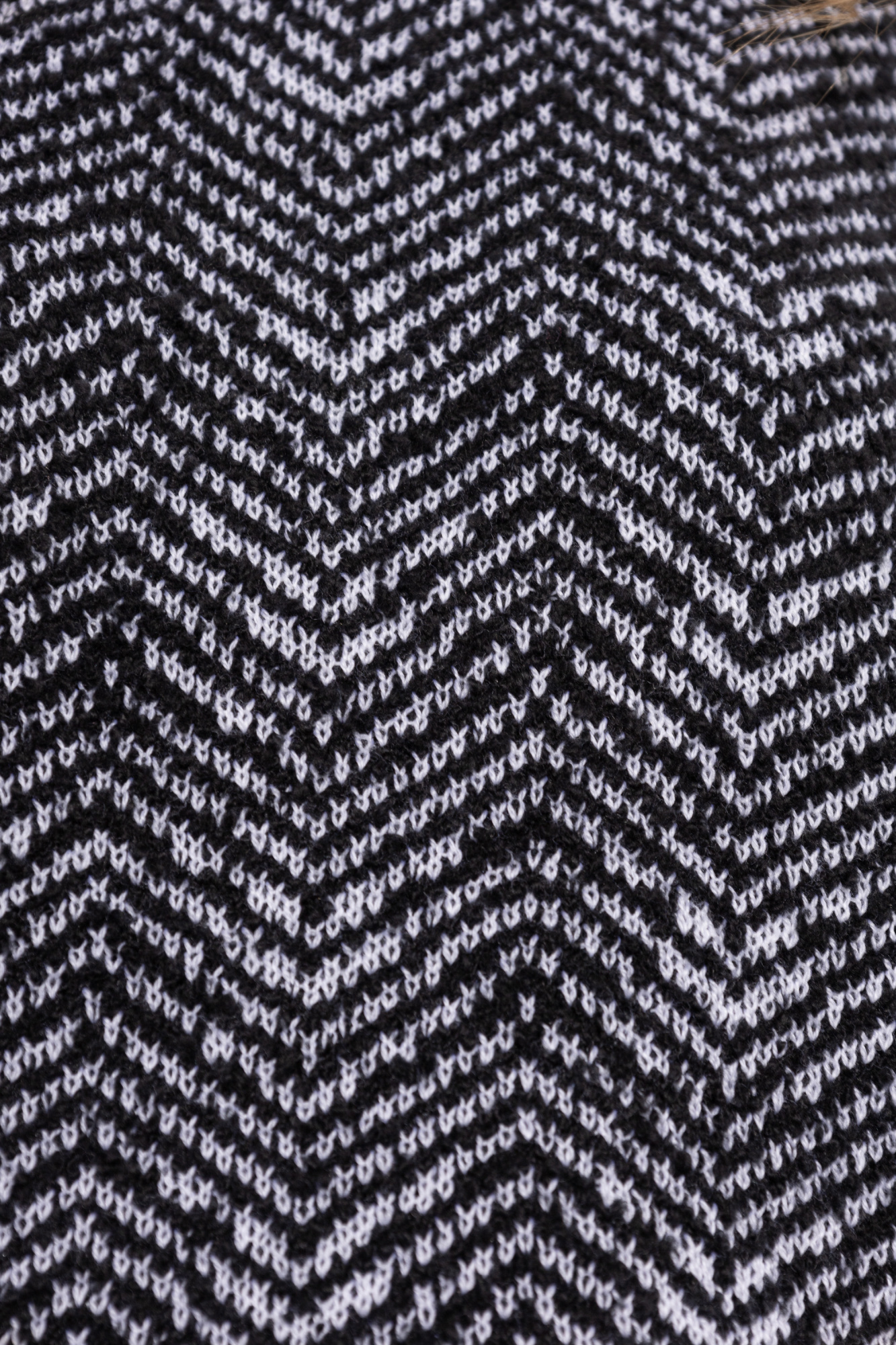 Moschino Herringbone Crewneck Sweater In Black