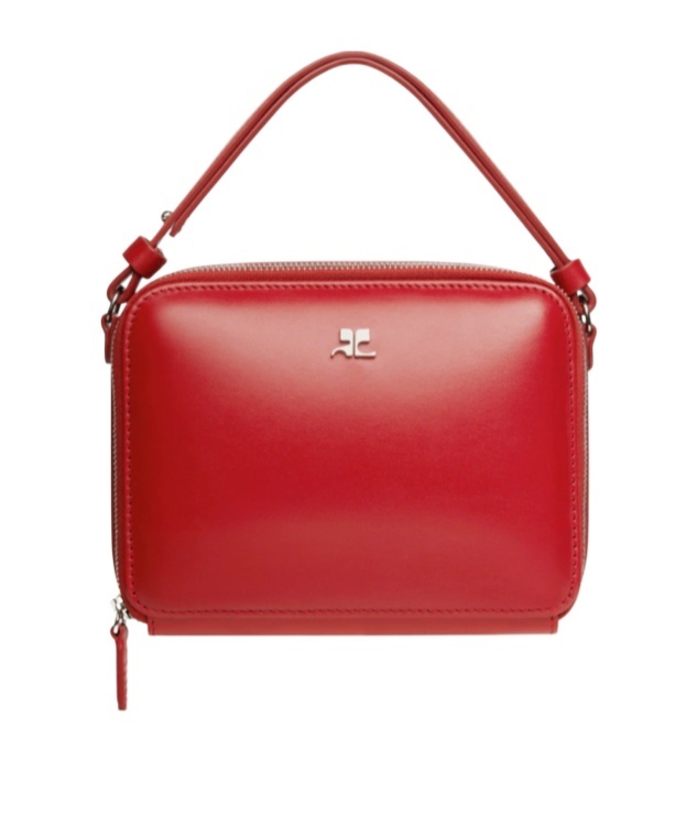 Shop Courrèges Cloud Chained Bag In Red