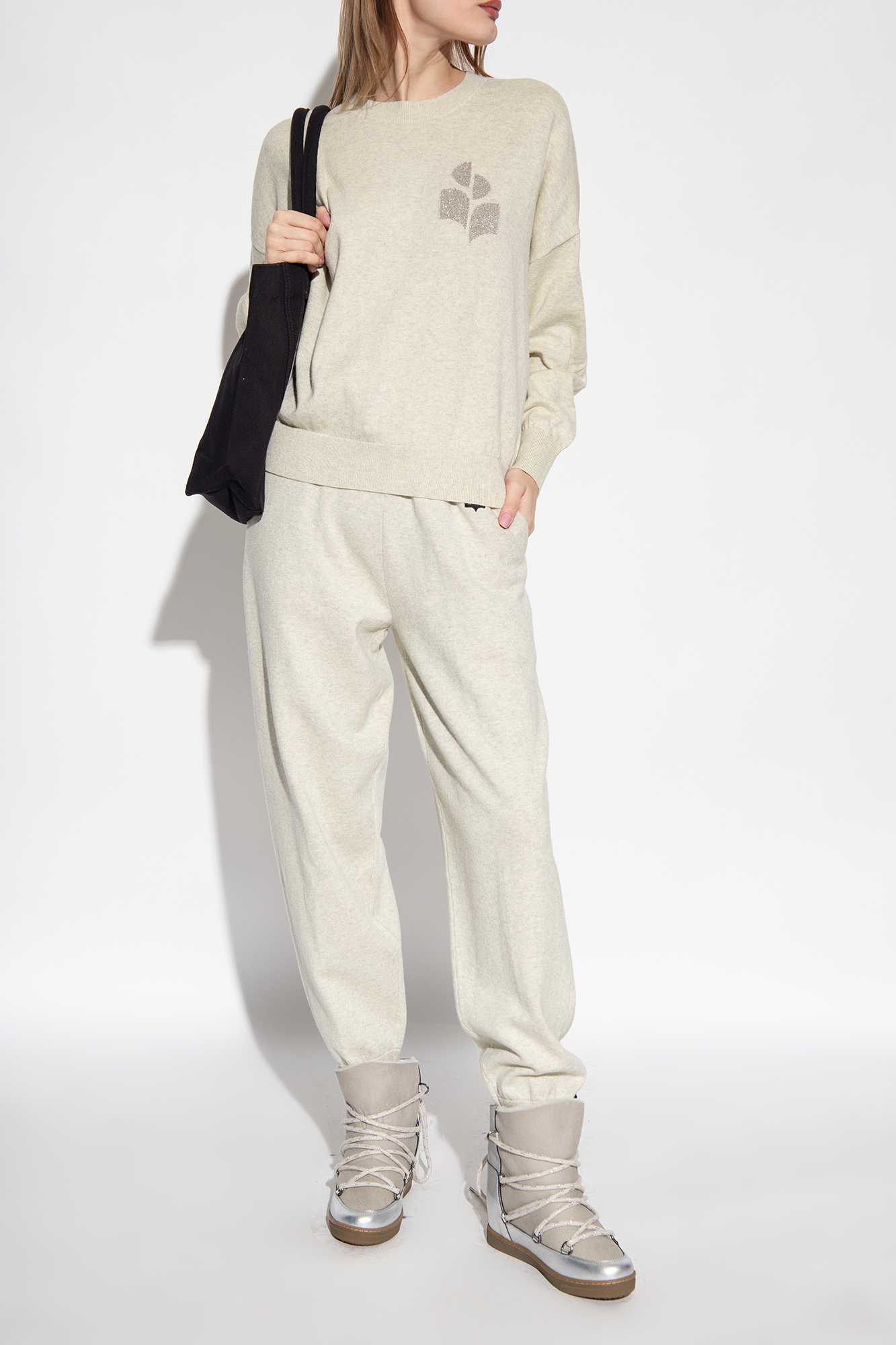 Isabel Marant Nowles-gf Leather Ankle Boots In Gray
