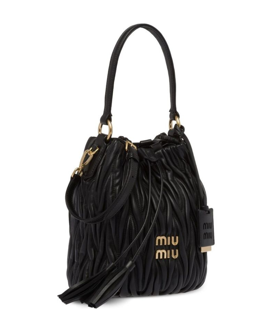 Miu Miu Pleated Shoulder Bag
