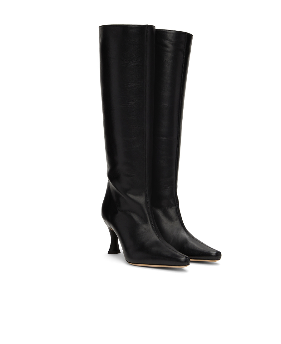 By Far Pointed Knee-length Boots In Black