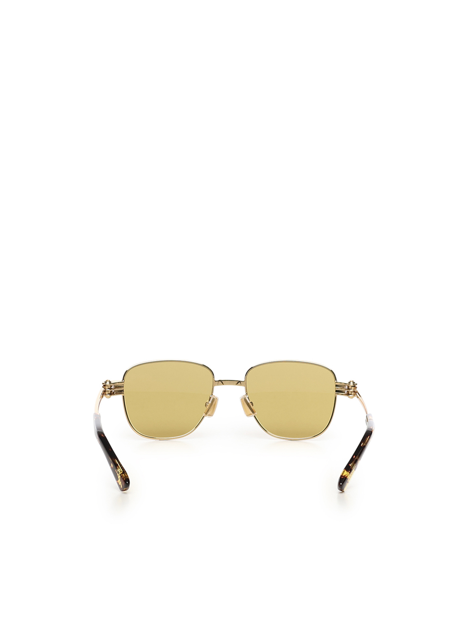 Bottega Veneta Full Frame Sunglasses In Gold