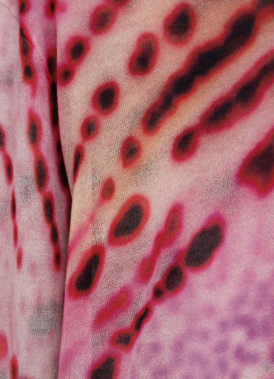 Dries Van Noten Tilly Intarsia Cotton-blend Jumper In Pink