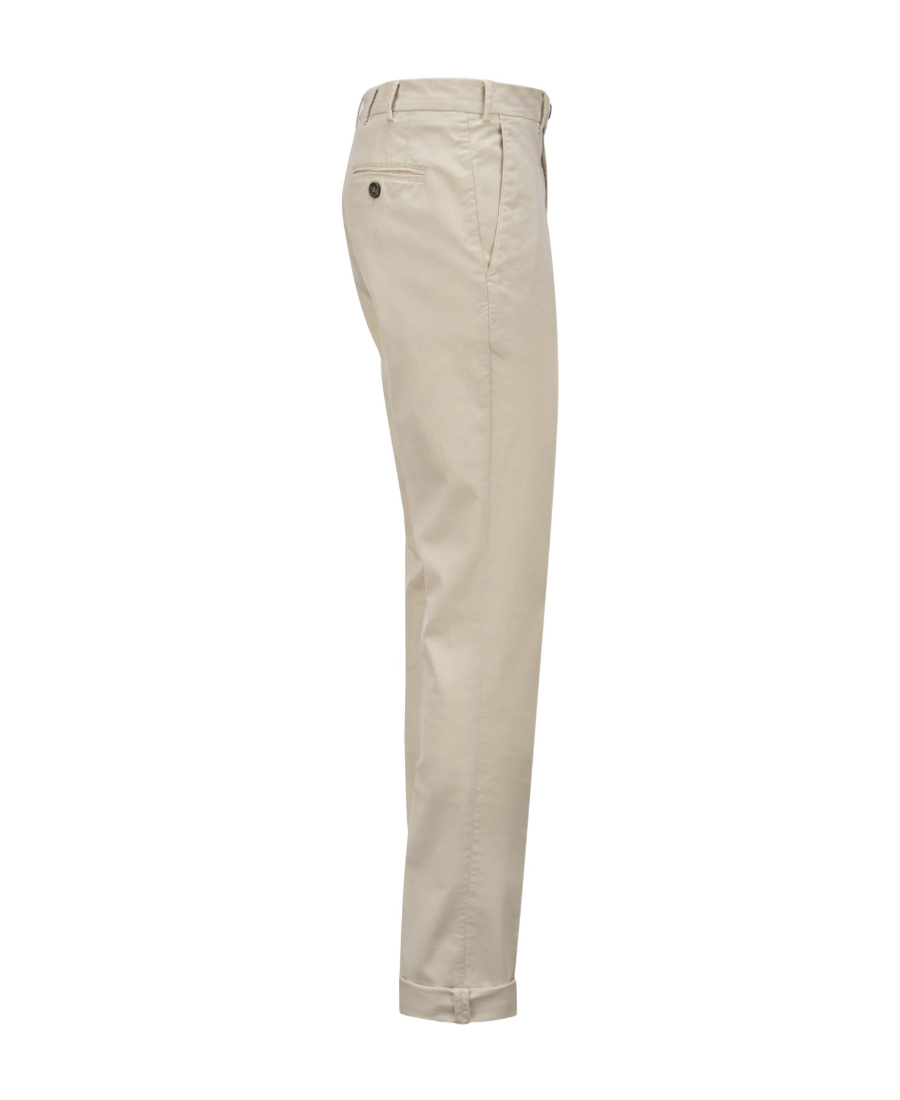 Brunello Cucinelli Cotton Pants In Nude