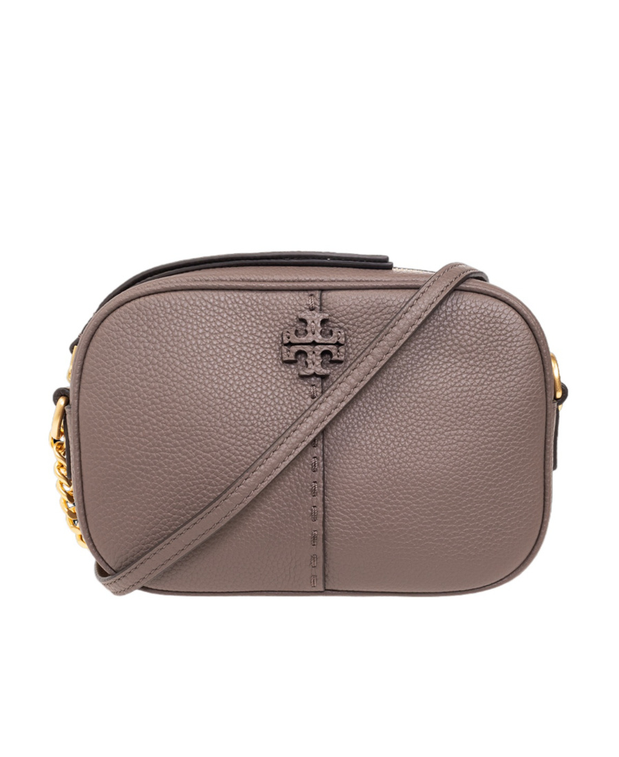 Tory Burch Mcgraw Camera Shoulder Bag In Gray