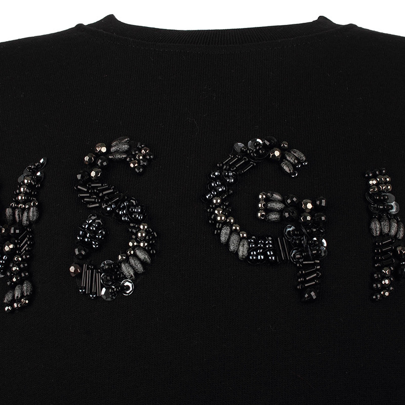 Msgm Logo Sweater In Black