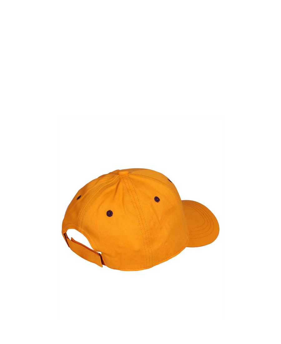 Philipp Plein Logo-embroidered Cotton Cap In Orange