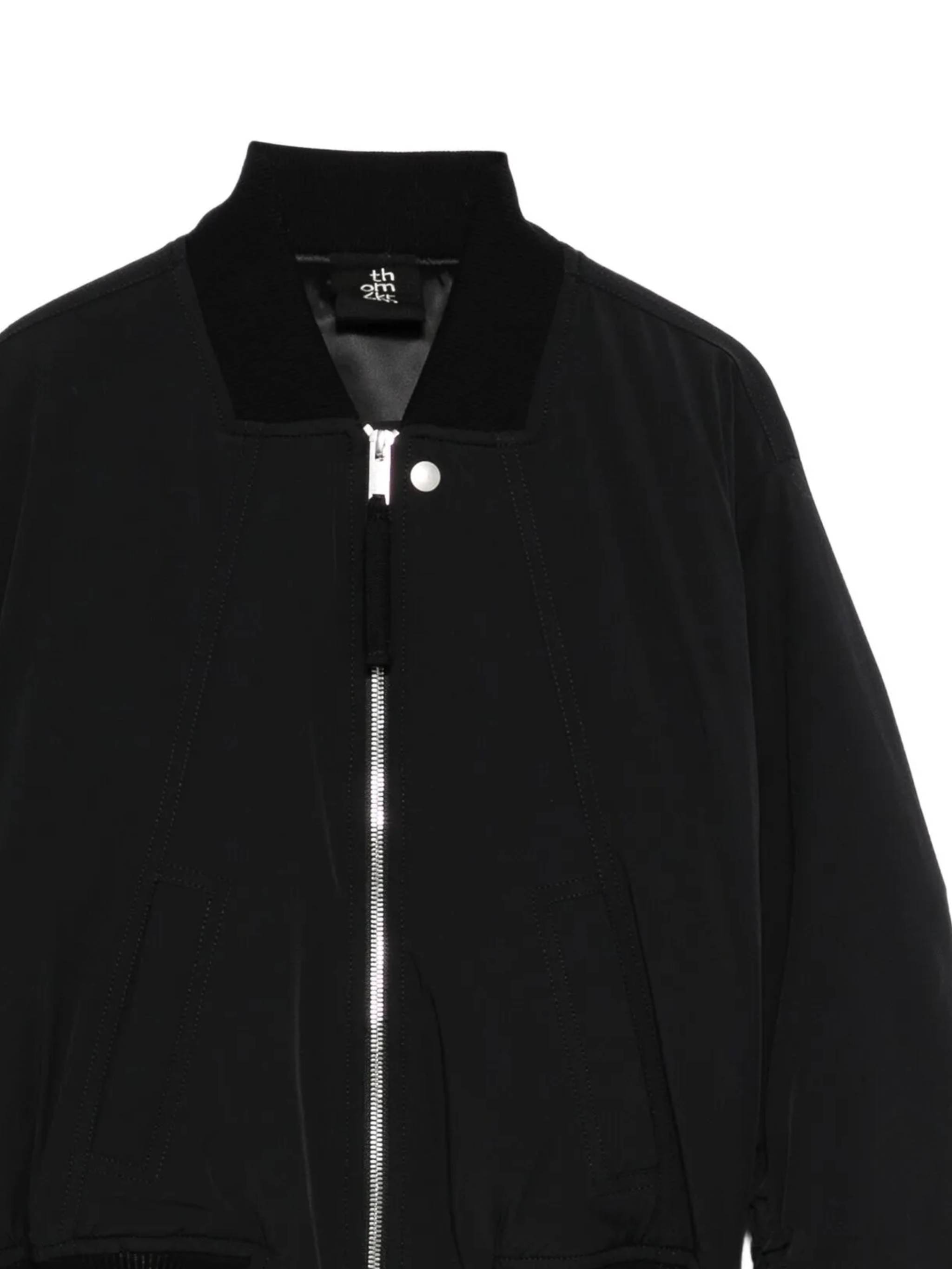 Thom Krom Long-sleeve Bomber Jacket In Black