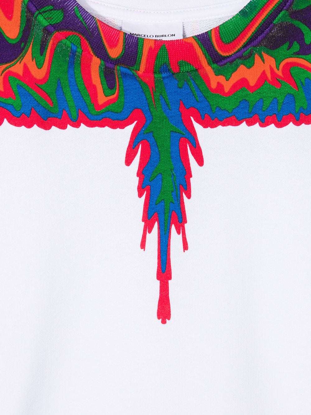 Marcelo Burlon County Of Milan Graphic Print Sweatshirt In White