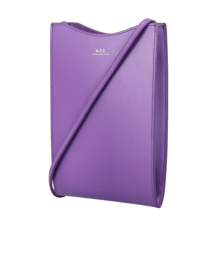 Apc Jamie Logo-print Crossbody Bag In Purple
