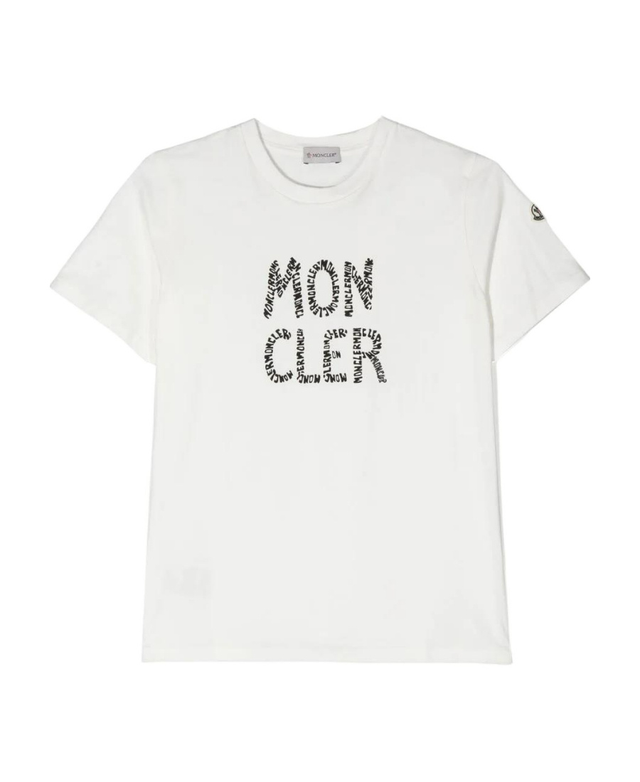 Moncler Logo Short-sleeved T-shirt In White