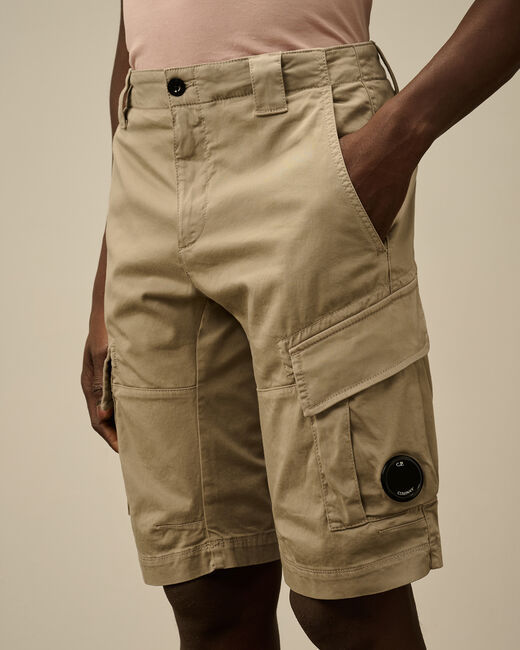 C.P. COMPANY SATIN CARGO SHORTS