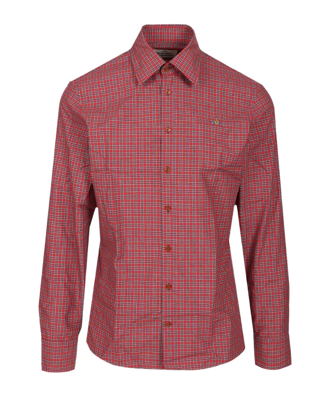 Vivienne Westwood Checked Long-sleeved Shirt In Red