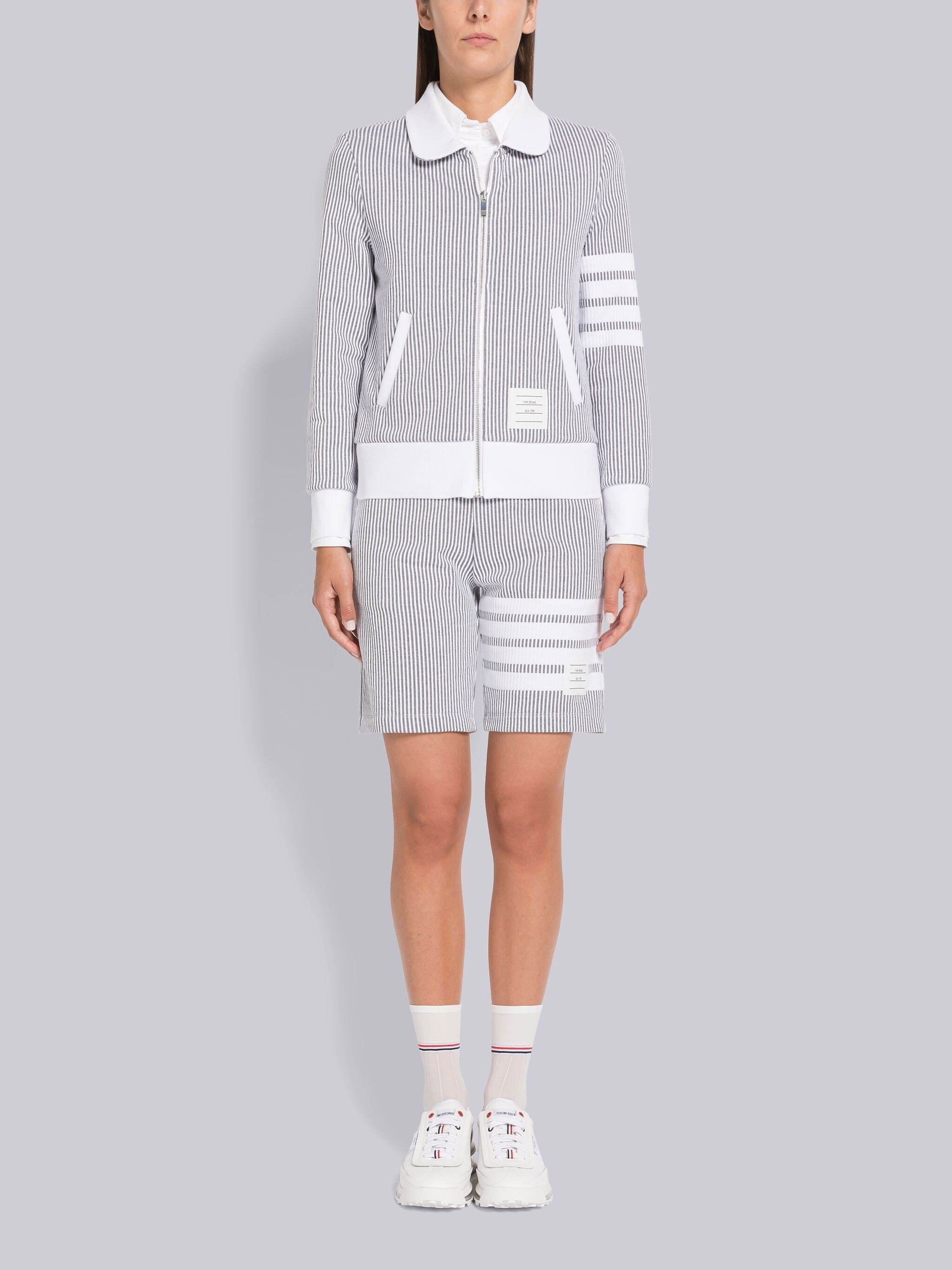 Thom Browne 4-bar Shorts In Gray