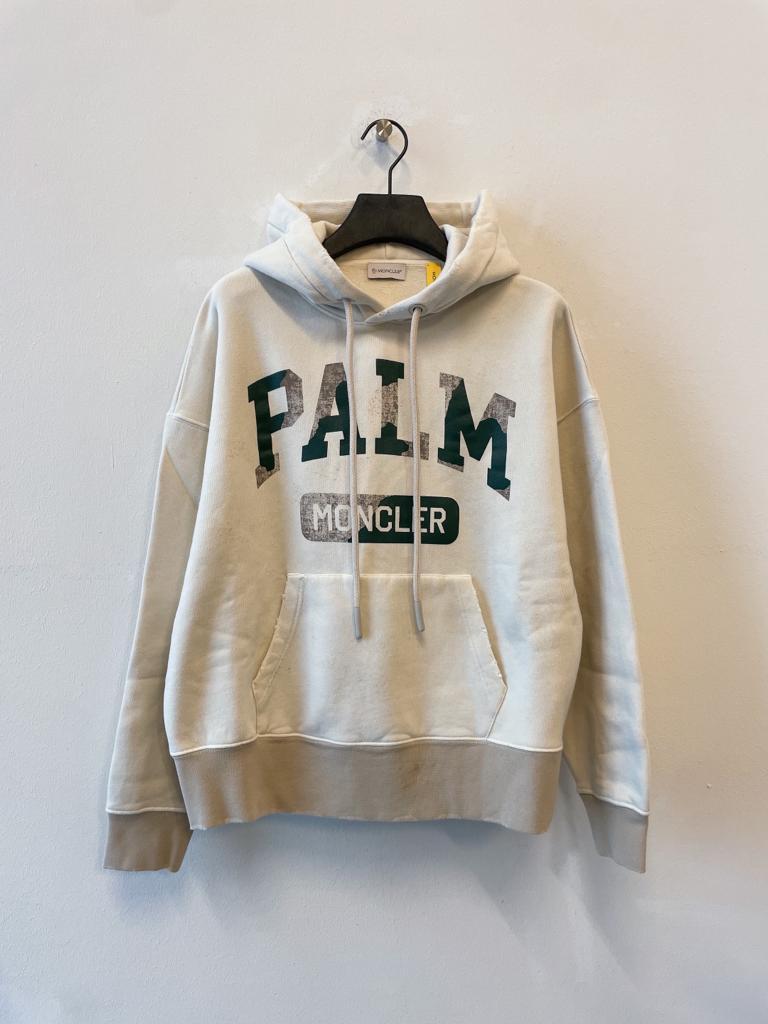 Moncler X Palm Angels Long-sleeved Sweater In White