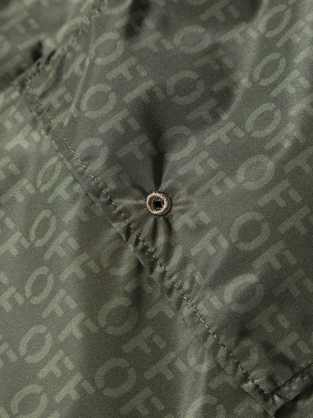 Off-white Logo-print Swim Shorts In Gray