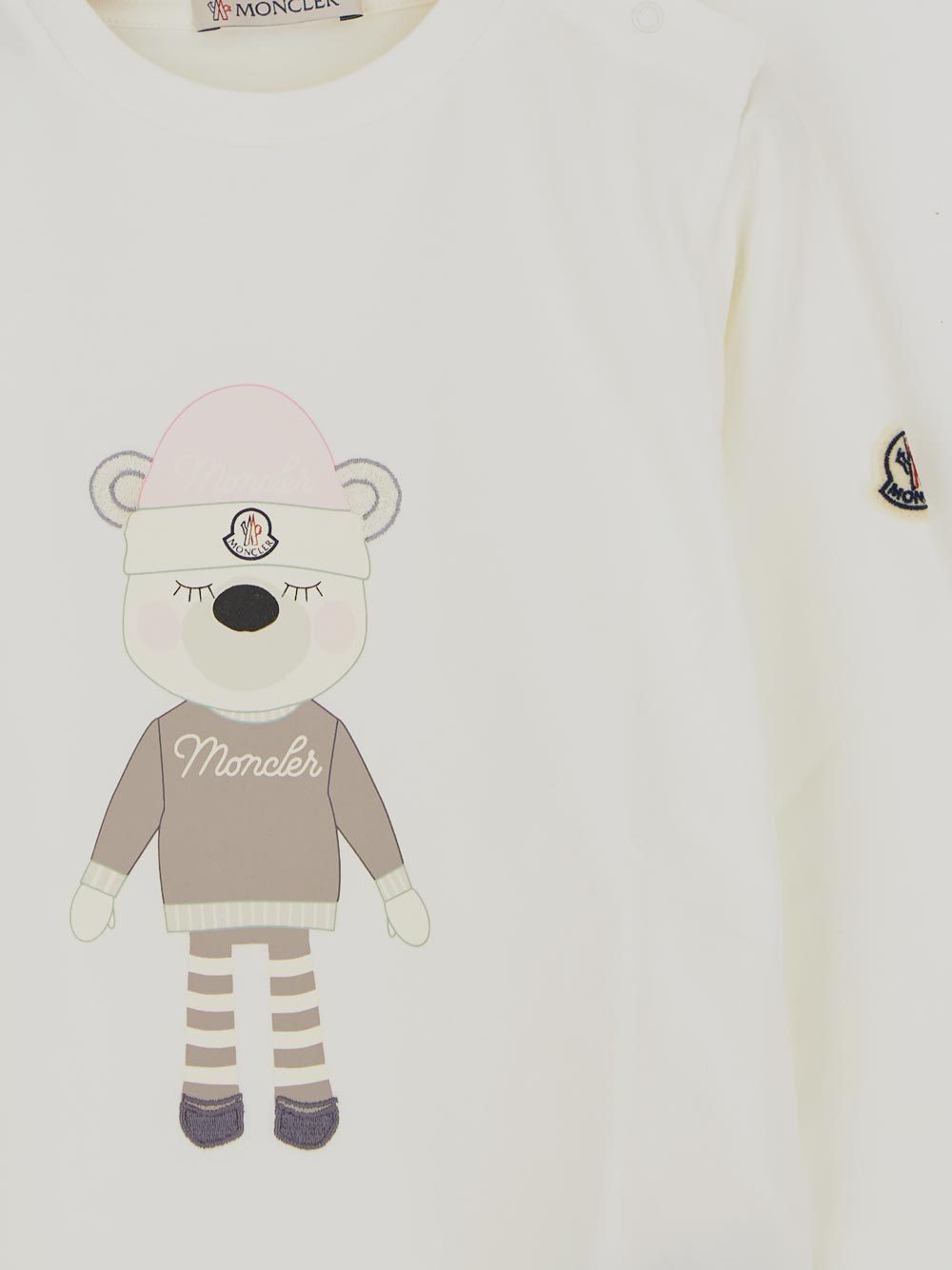 Moncler Long-sleeved T-shirt In White