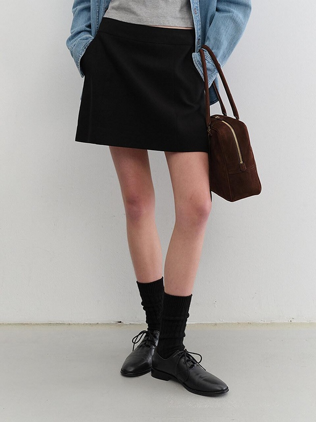 Dunst A-line Mini Skirt In Black
