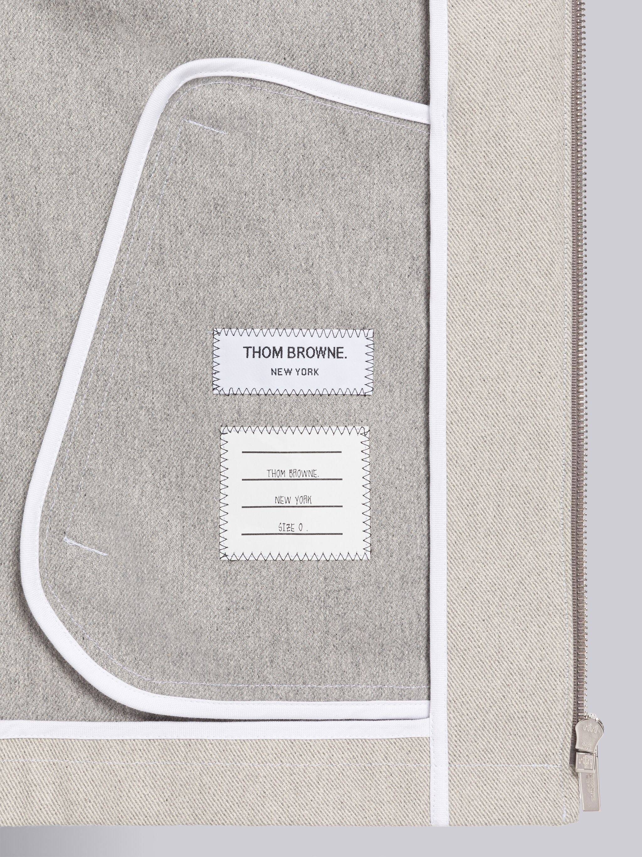 Thom Browne Funmix 4-bar Stripe Golf Jacket In White
