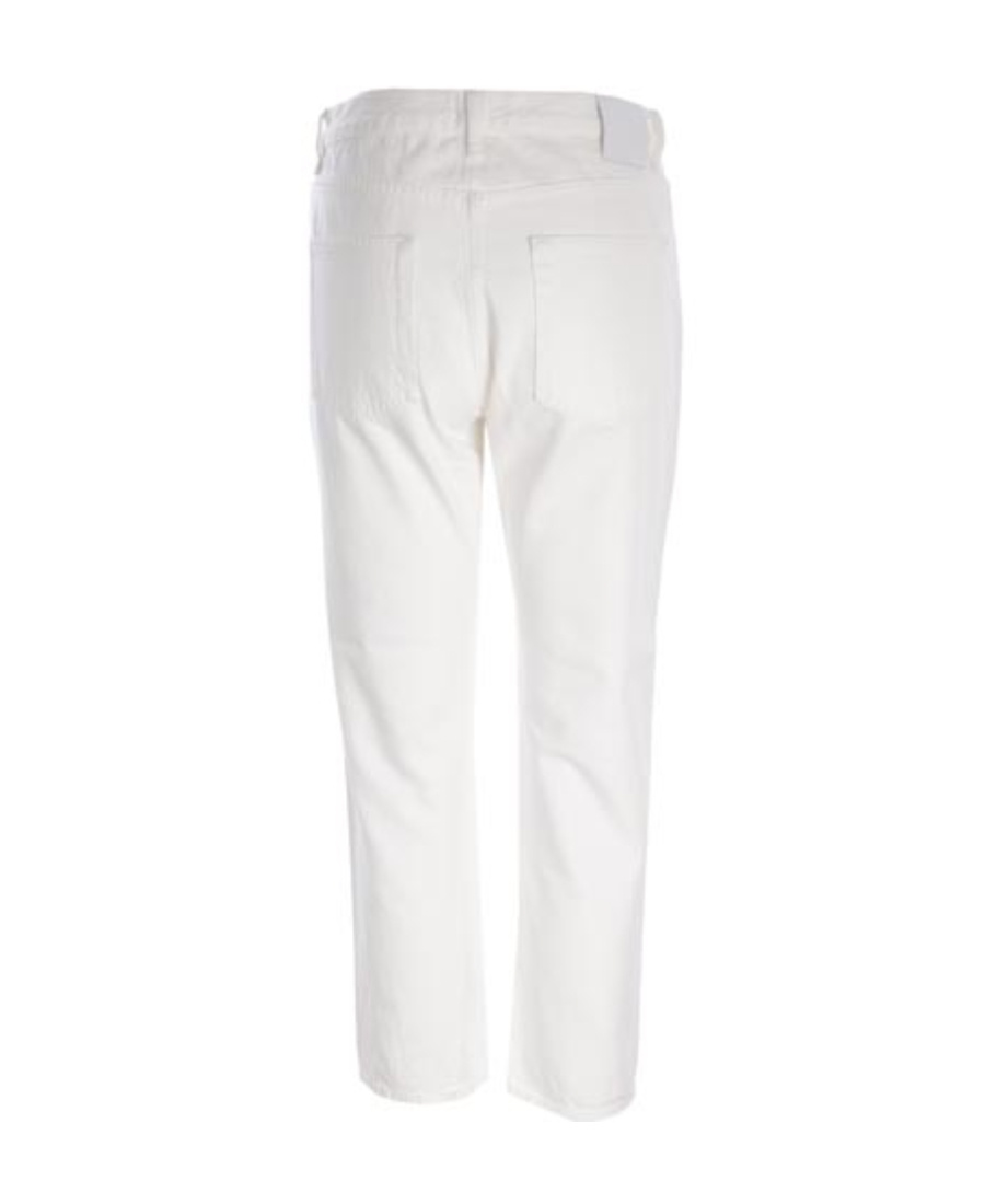 Totême Toteme Wide Leg Denim Jeans In White