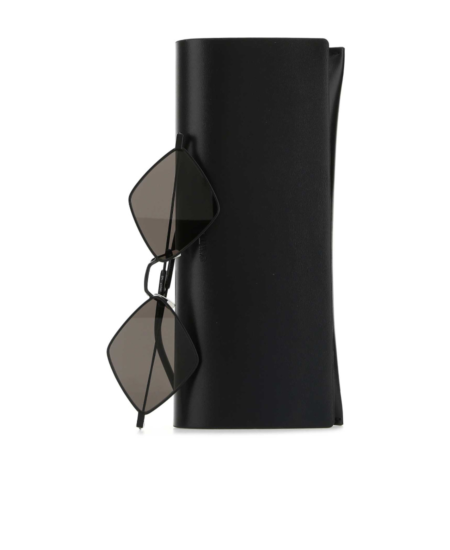 Saint Laurent Diamond Shape Sunglasses In Gray