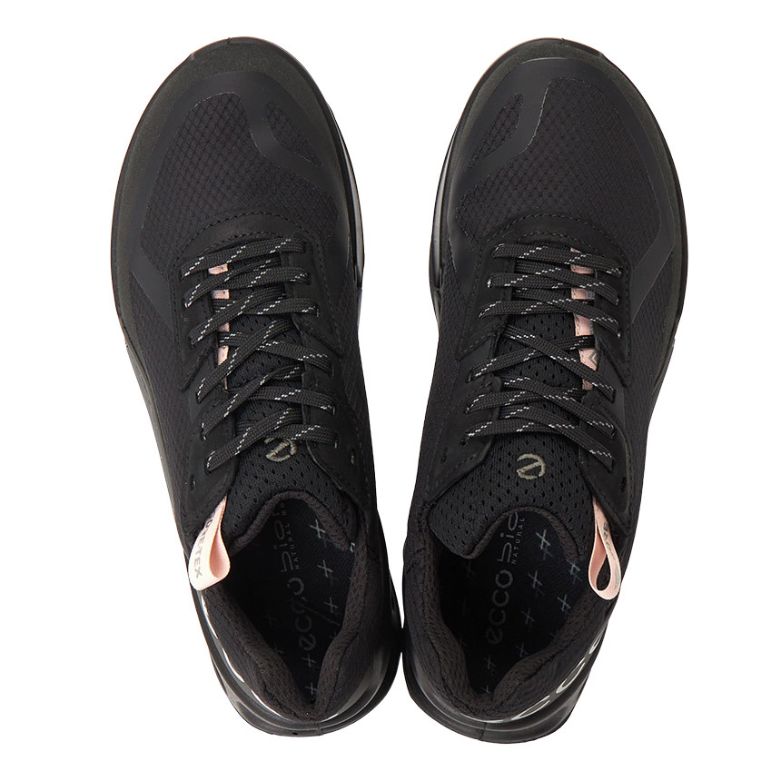 Ecco Round Toe Sneakers In Gray