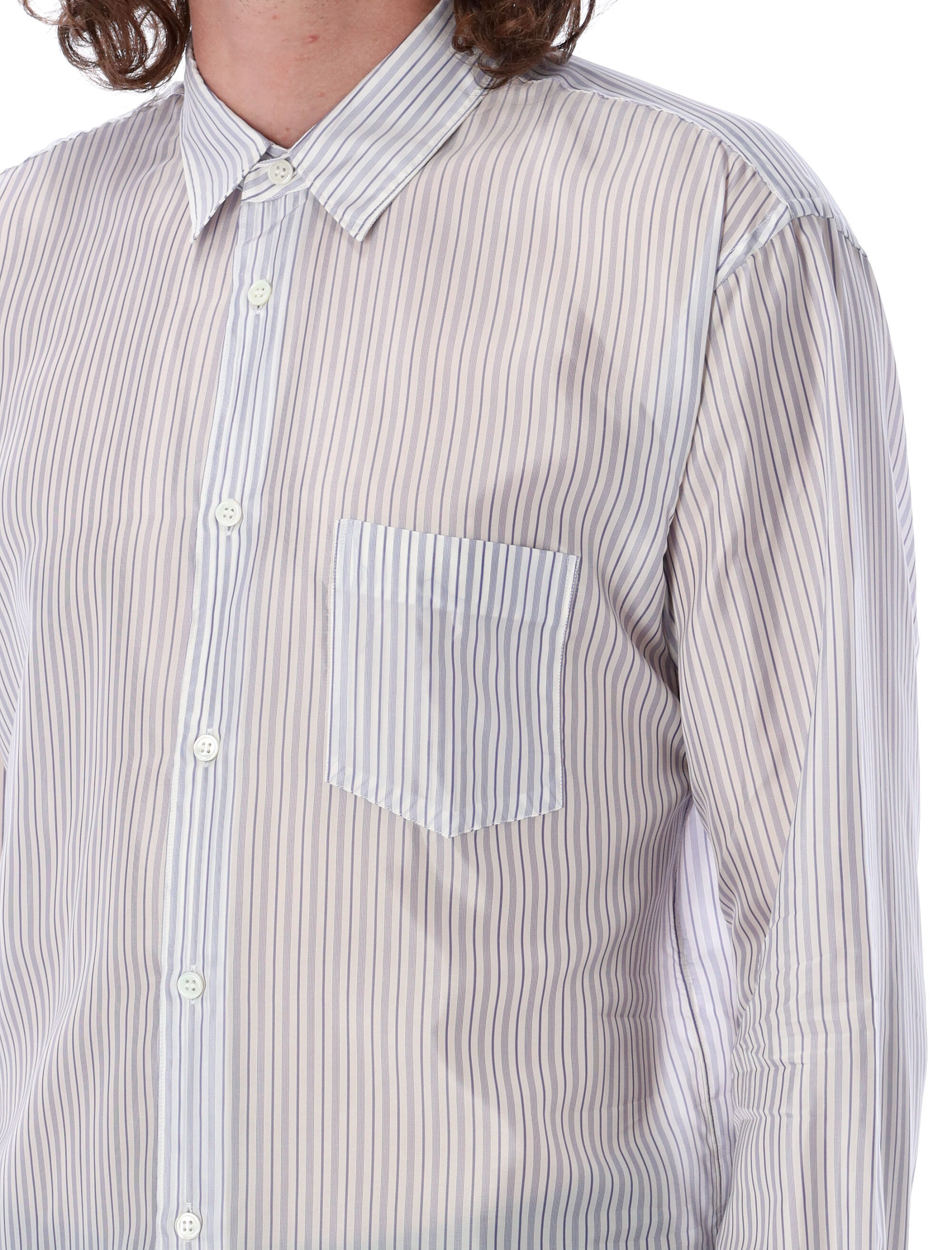 Comme Des Garçons Lapel Shirt In Gray