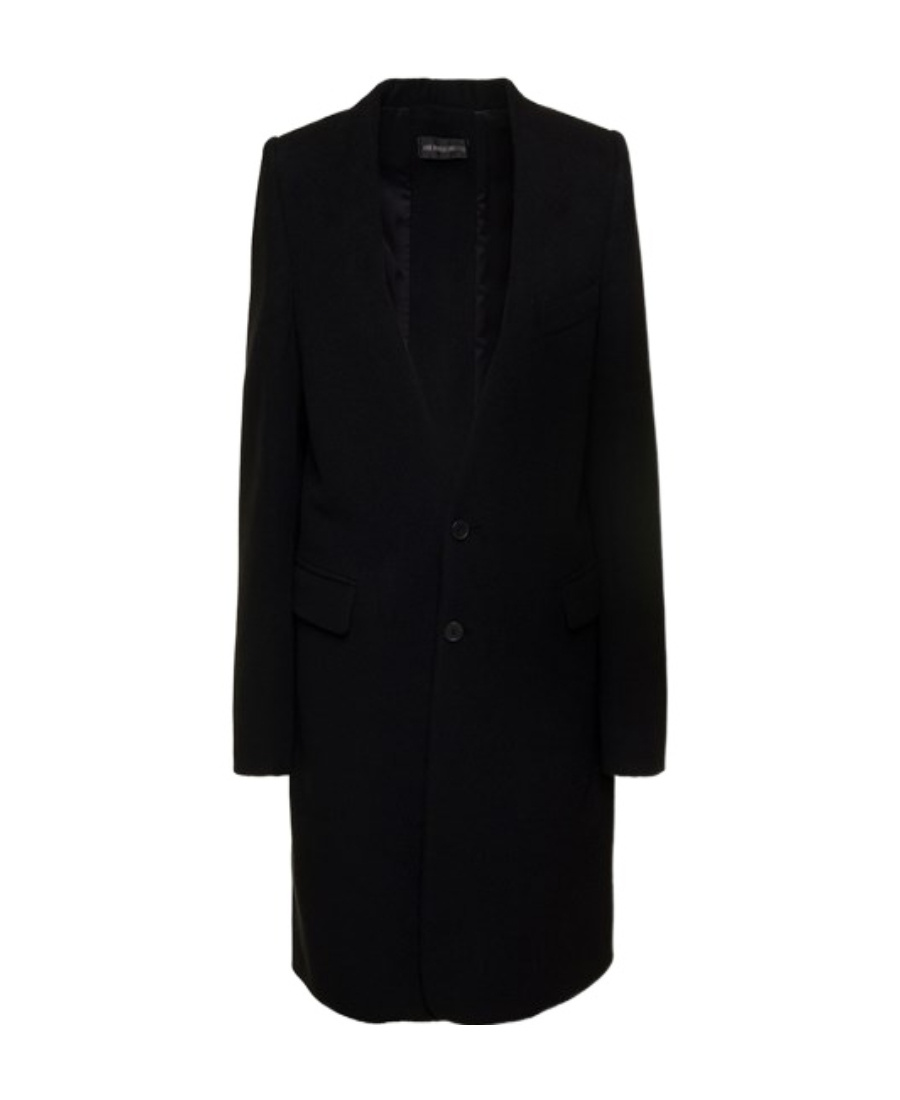 Ann Demeulemeester Single-breasted Coat In Black