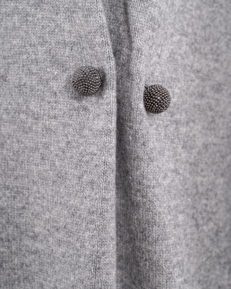 Fabiana Filippi Long Sleeve Dress In Gray