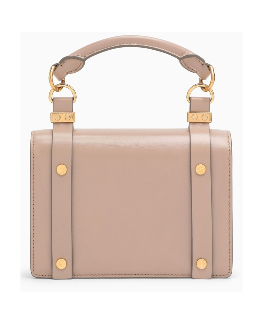 Chloé Chloe Woman Powder Pink Leather Small Ora Handbag In Nude