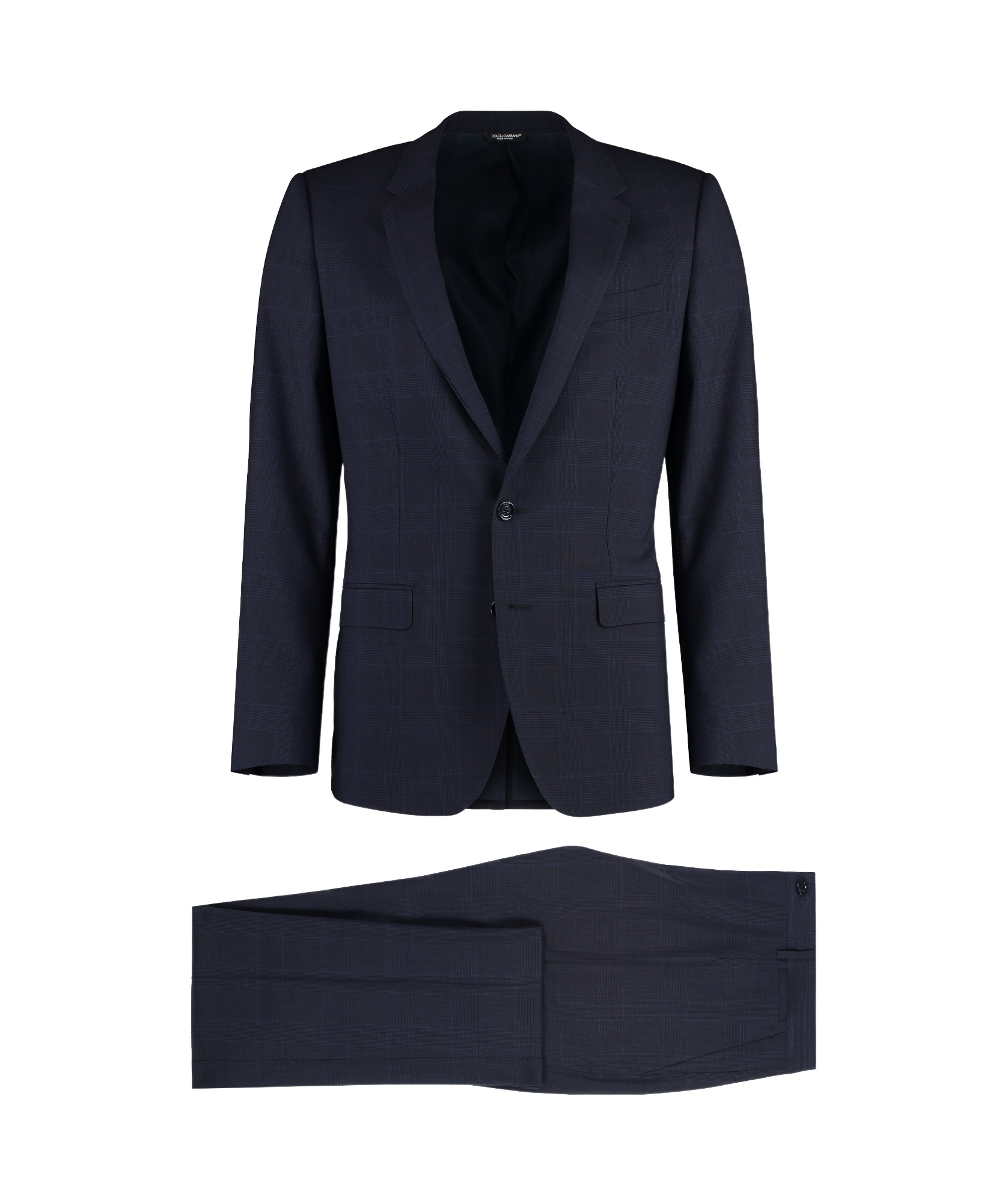 Dolce & Gabbana Prince Of Wales Check Two-piece Suit In Black