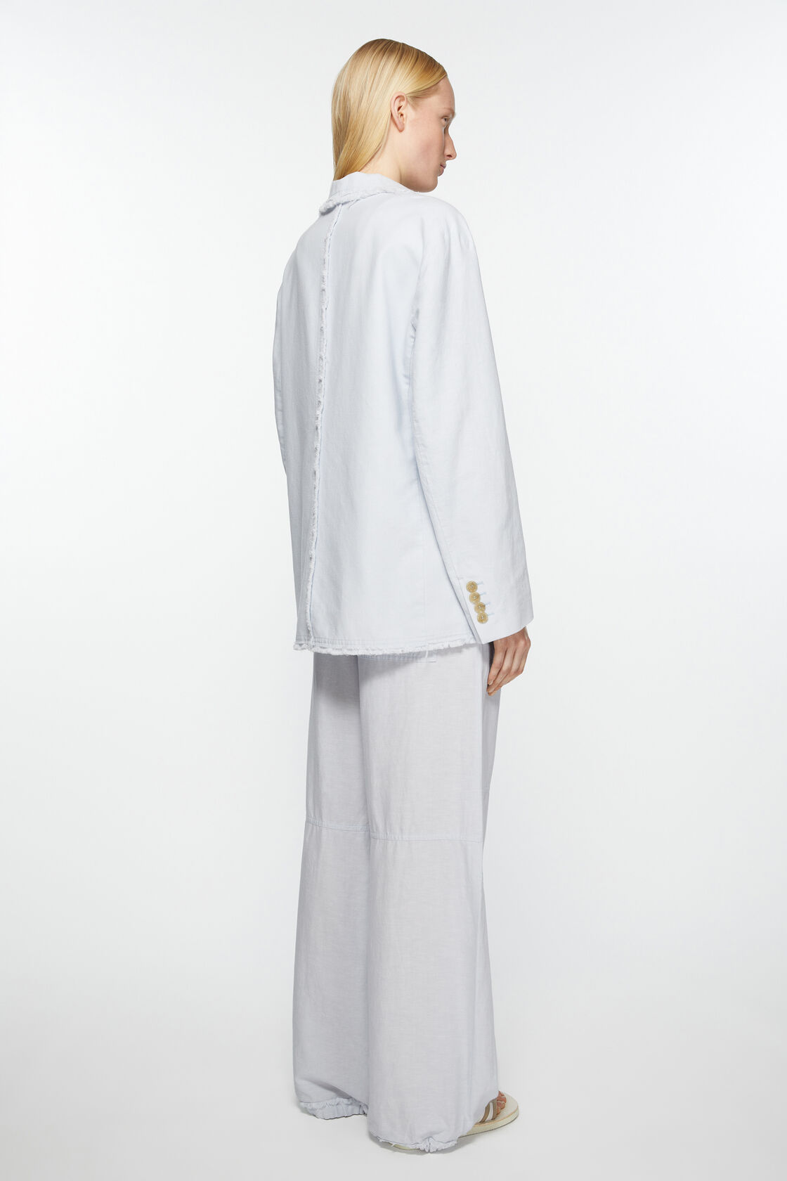 Acne Studios Single-breasted Blazer In White