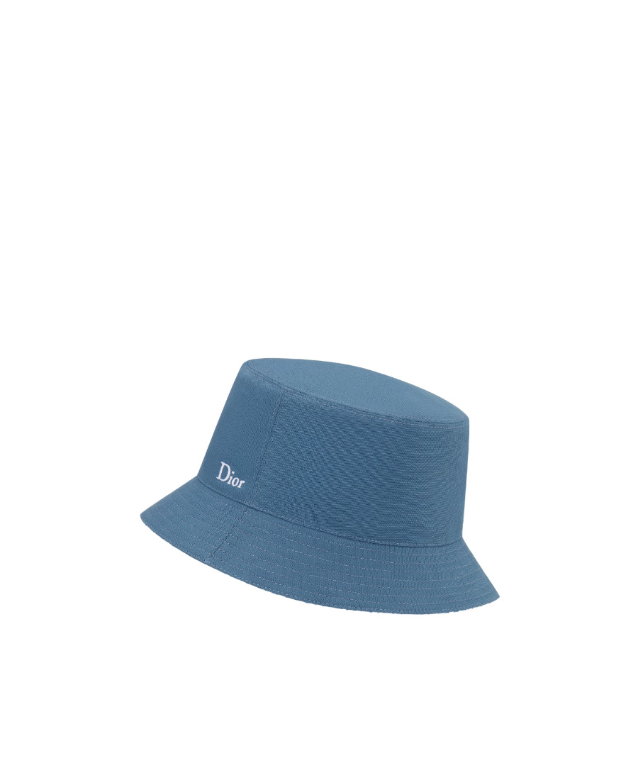 Dior Double-sided  Oblique Fisherman's Hat In Blue