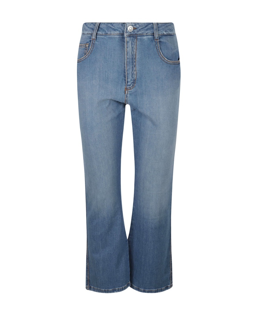 Ermanno Scervino Logo-patch Flared Denim Jeans In Blue