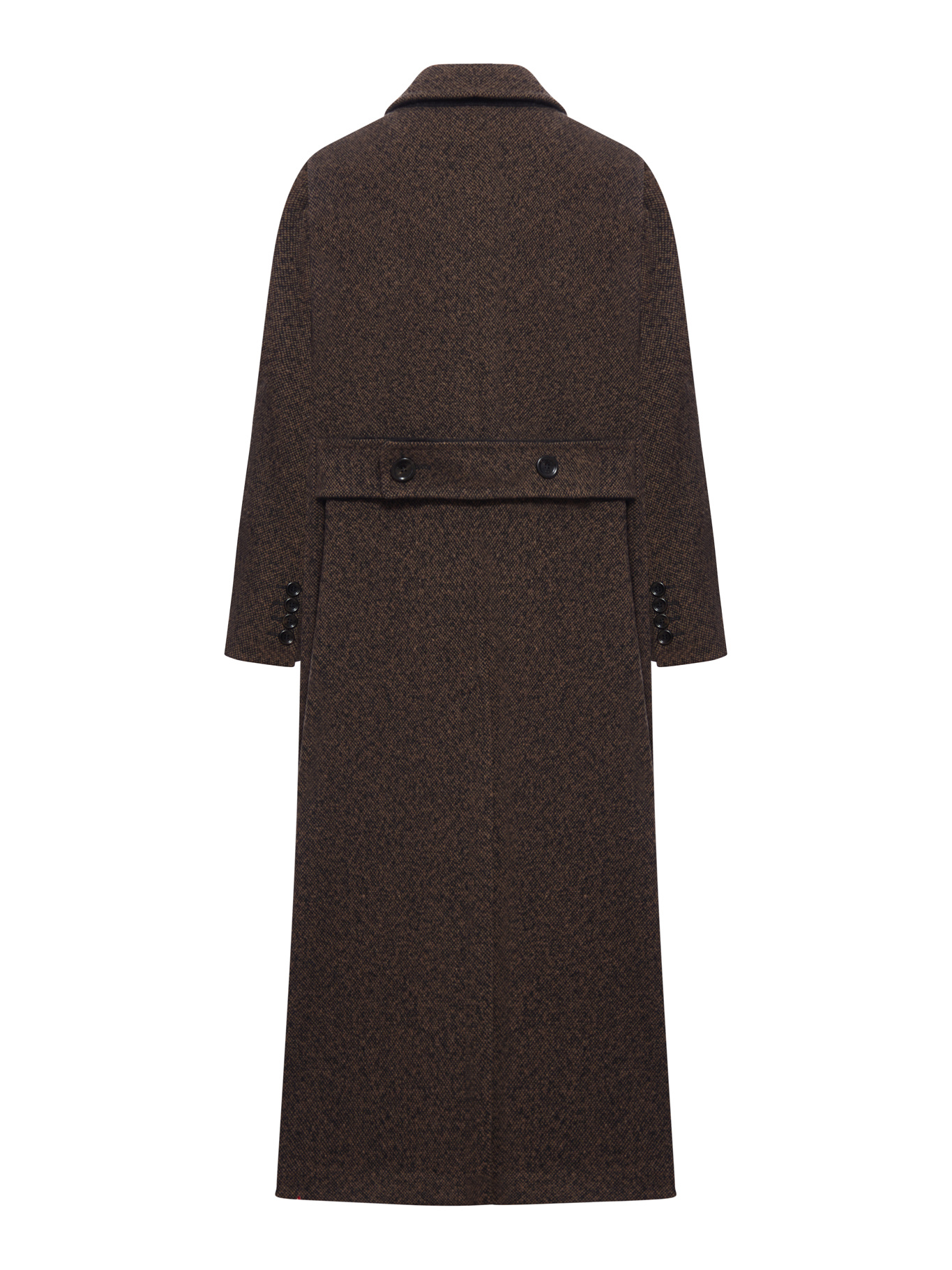 Max Mara Collared Button-up Coat In Brown