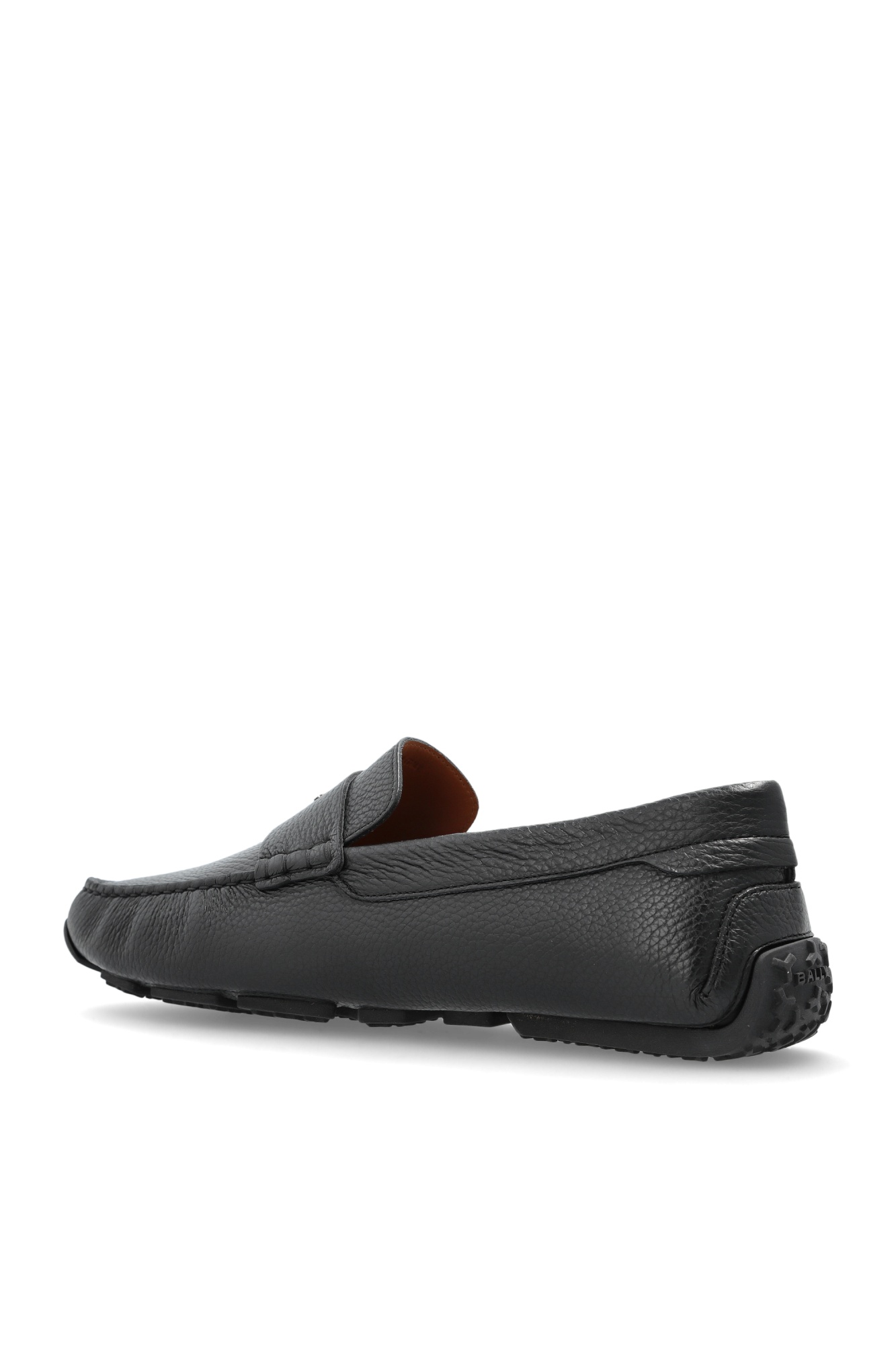 Bally Pilot Driver Leather Loafers In Black