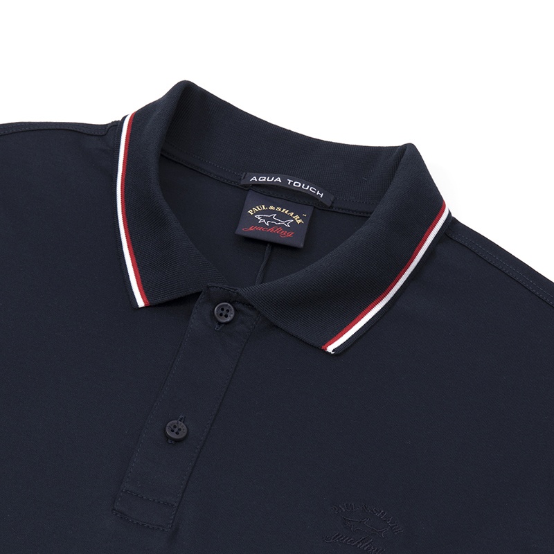 Paul & Shark Short-sleeved Polo Shirt In Black