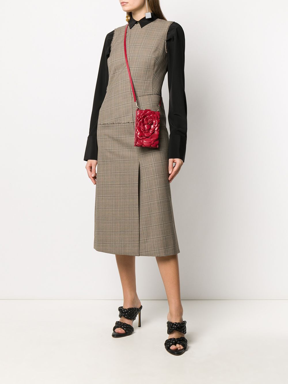 Valentino 03 Rose Edition Atelier Bag In Red