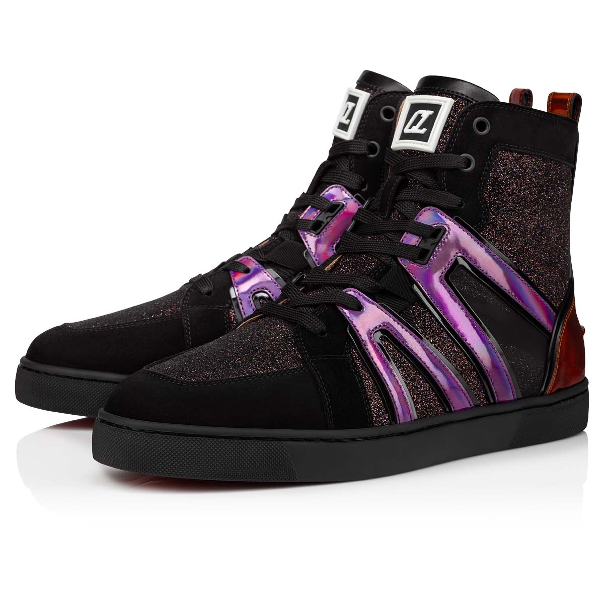Christian Louboutin Vida Top Strapped Casual Sneakers In Black